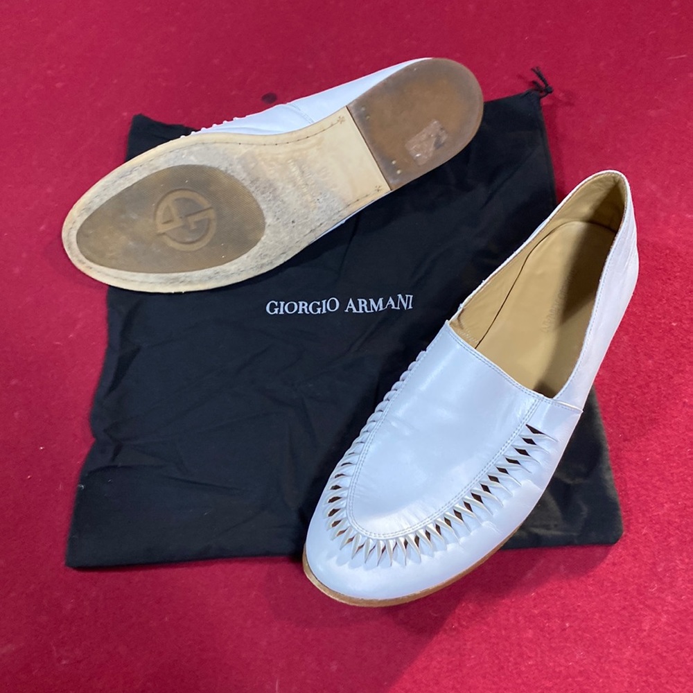 giorgio armani soft leather dress shoes